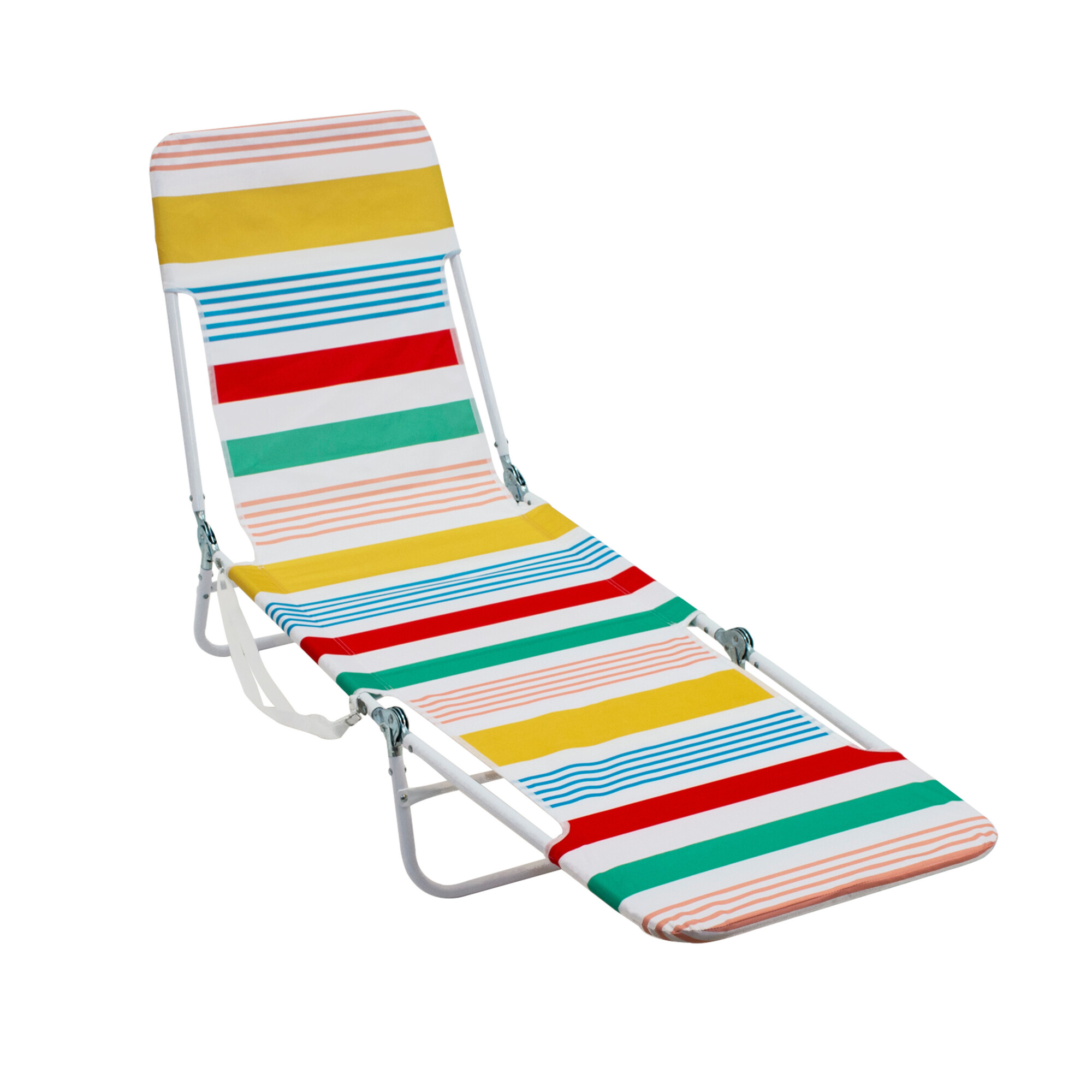 Rio Brands, Folding beach lounger Stripe, Primary Color Other, Material Steel, Width 21 in, Model# SC324-FSMS-1